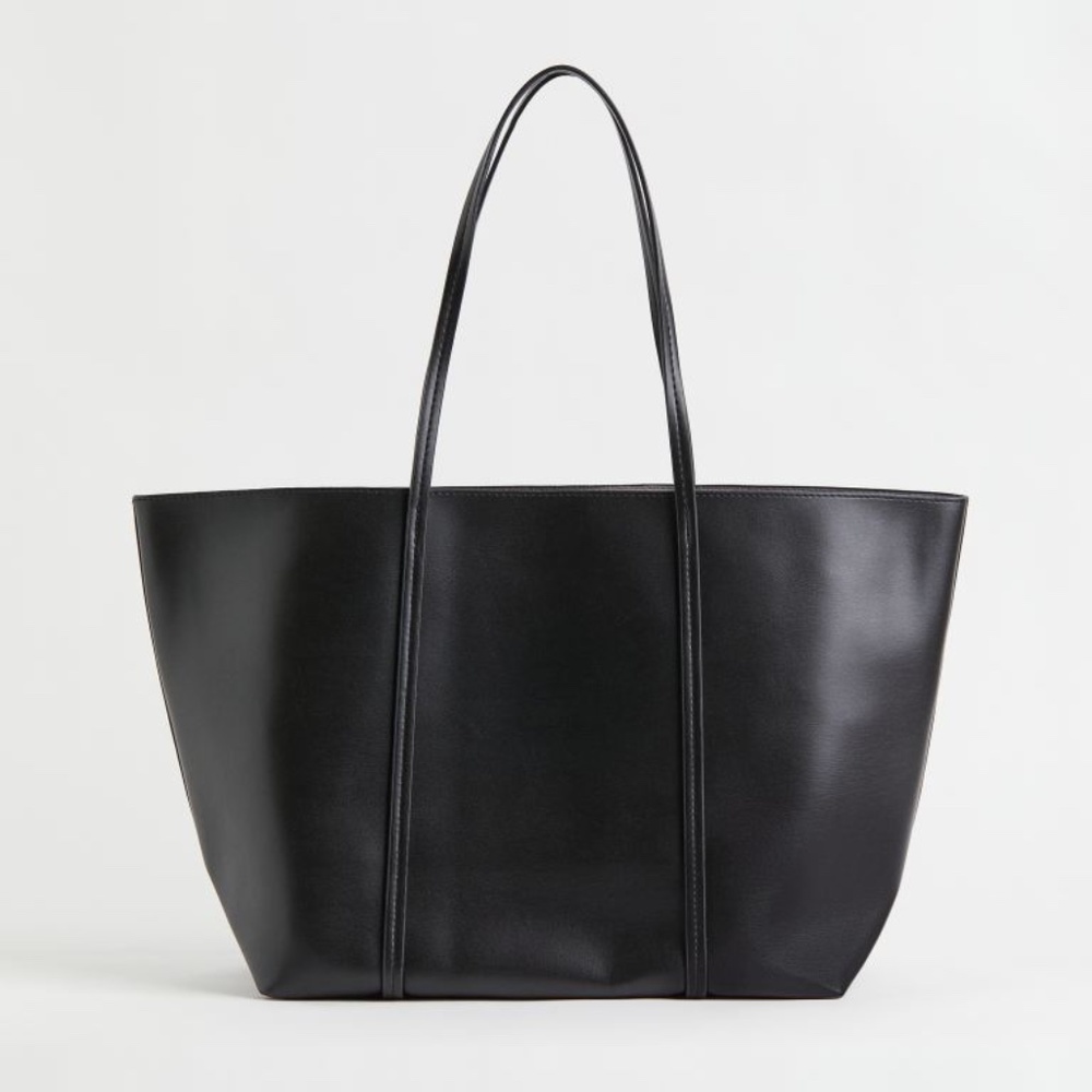 H&M leather tote bag